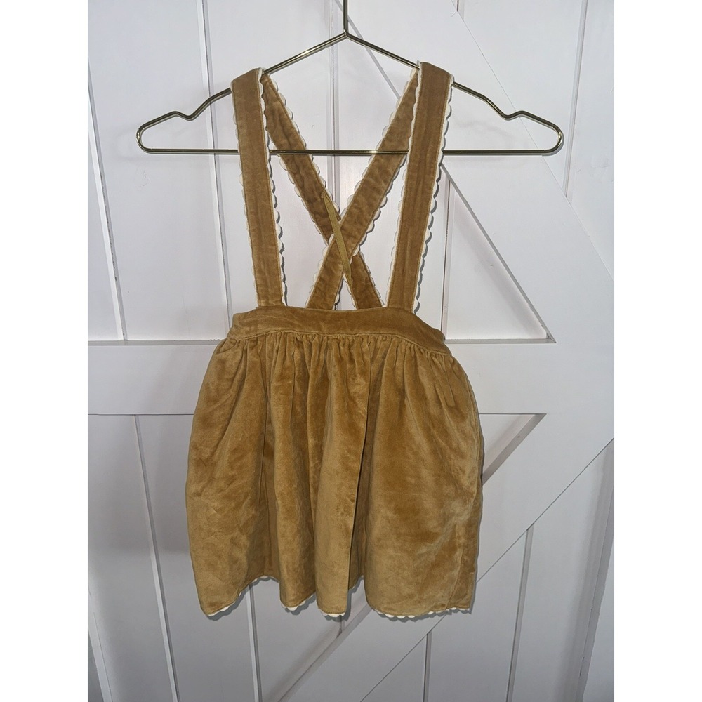 WELL DRESSED WOLF SZ 8 SUSPENDER DRESS VELVET‎ FALL THANKSGIVING DRESS